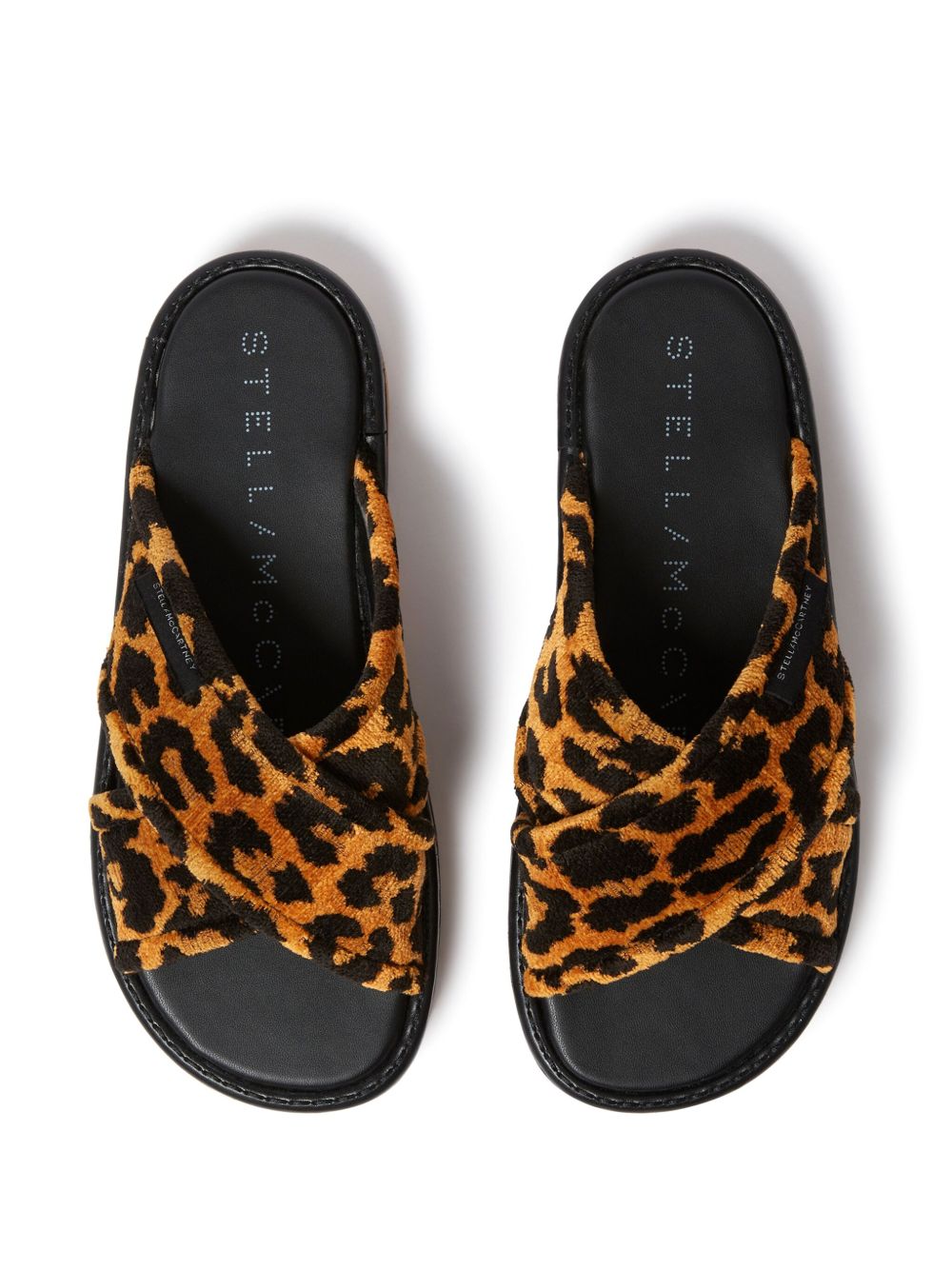 Stella McCartney Leopard Print Slide Sandals