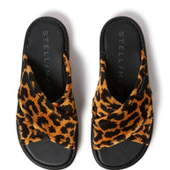 Stella McCartney Leopard Print Slide Sandals
