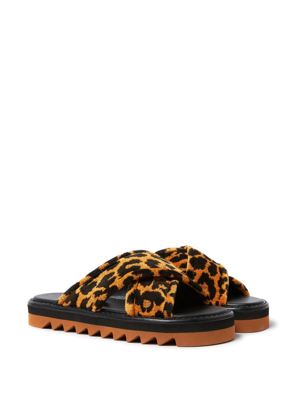 Stella McCartney Leopard Print Slide Sandals