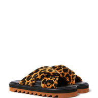 Stella McCartney Leopard Print Slide Sandals