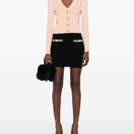 Balmain Powder Cropped Knit Cardigan