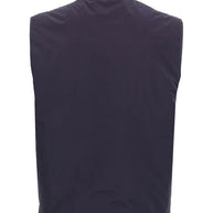 Brunello Cucinelli High Neck Full Zip Vest In Blue