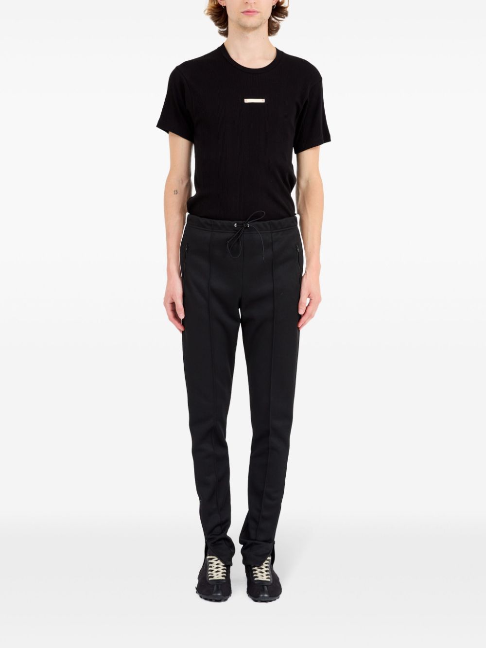 Maison Margiela Black Sport Jersey Trousers