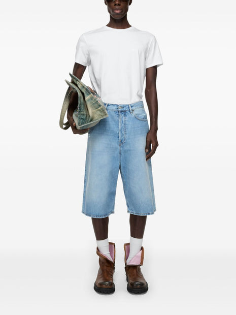 Acne Crew Neck T-shirt In White