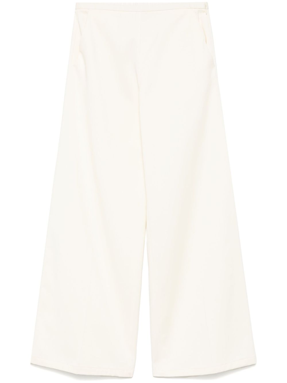 Forte Forte Cotton Twill Straight Leg Trousers Ivory