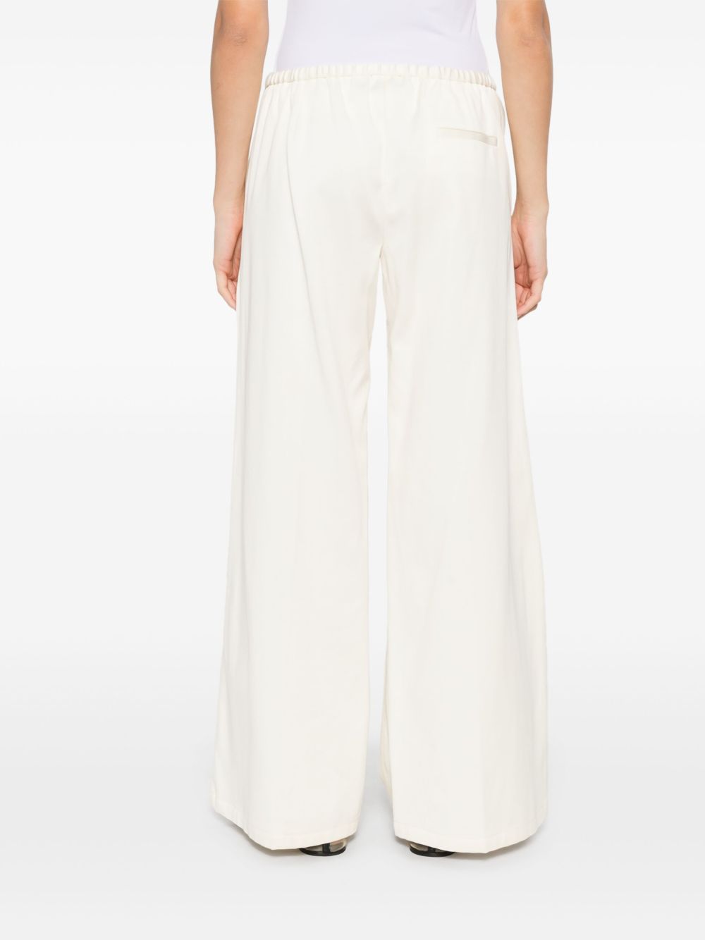 Forte Forte Cotton Twill Straight Leg Trousers Ivory