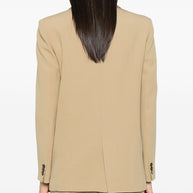 Forte Forte Beige Crepe Single Breasted Jacket