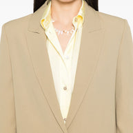 Forte Forte Beige Crepe Single Breasted Jacket