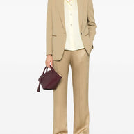 Forte Forte Beige Crepe Single Breasted Jacket