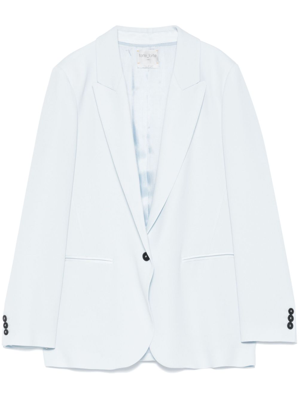 Forte Forte Elegant Single Breasted Jacket Clear Blue