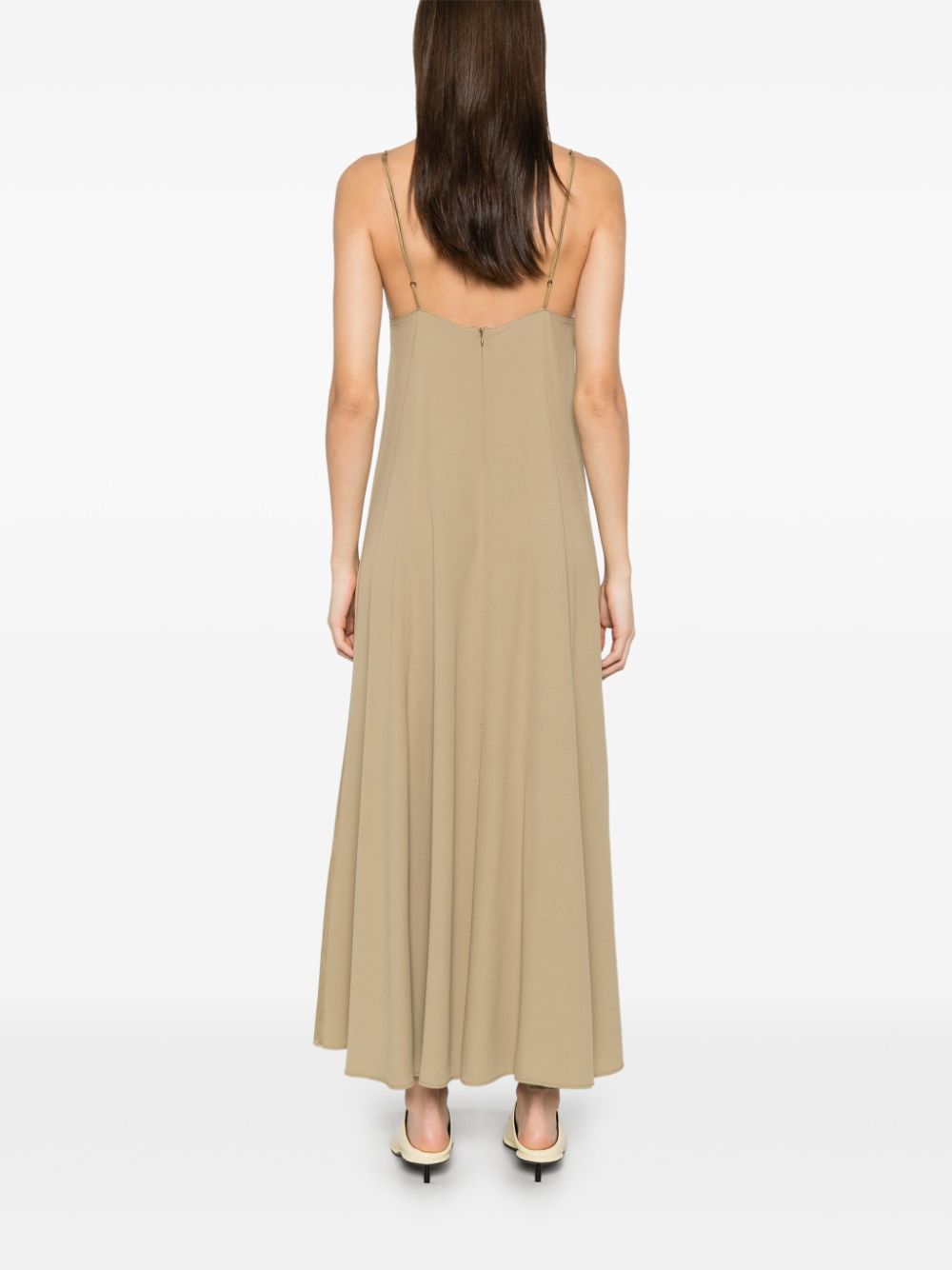 Forte Forte Beige Long Satin Slip Dress