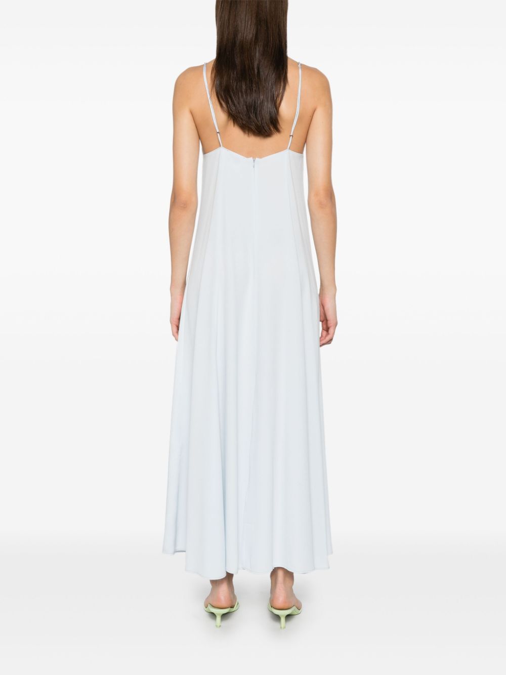 Forte Forte Clear Blue Long Satin Slip Dress