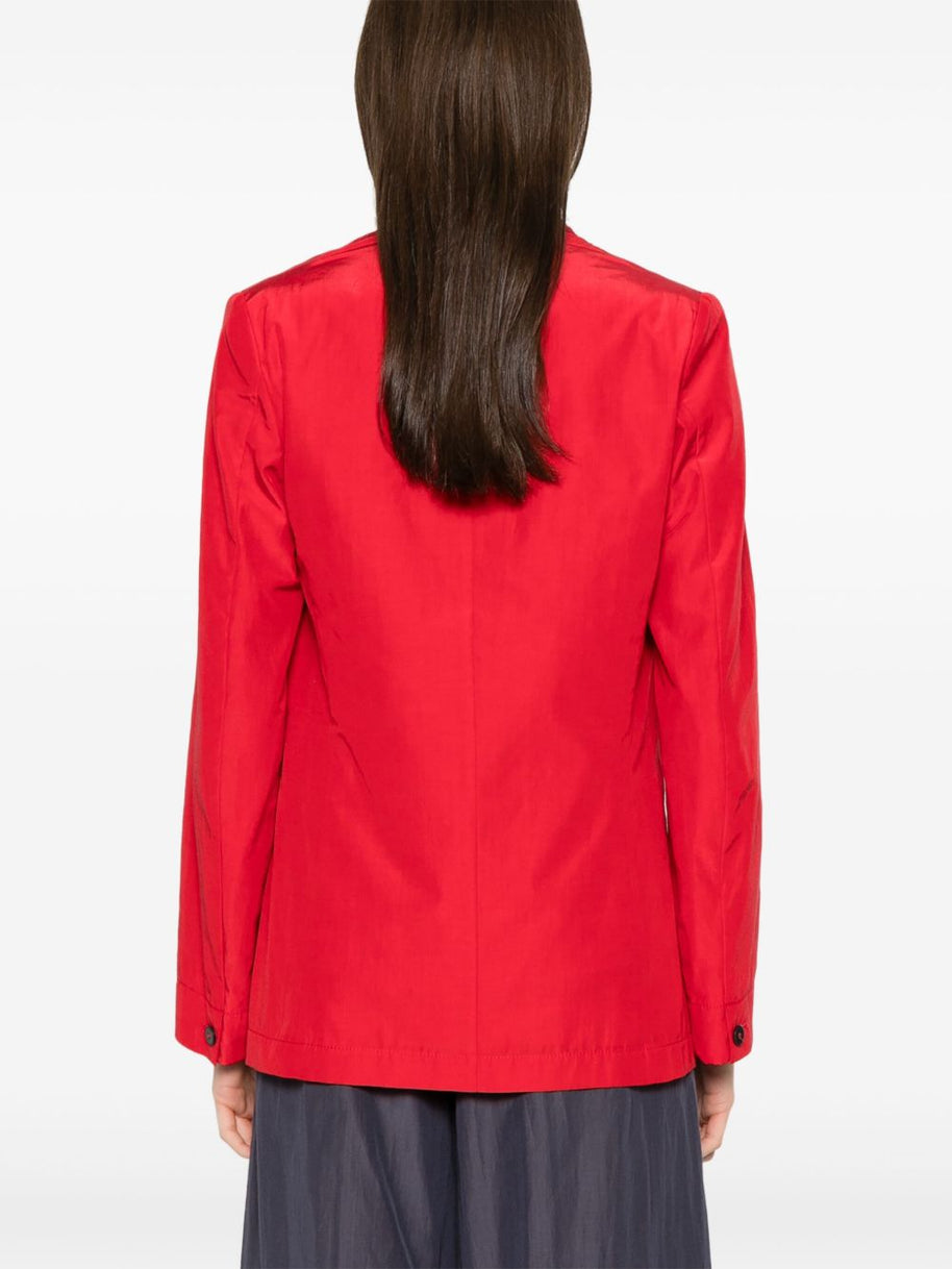 Forte Forte Taffeta Single Breasted Jacket In Red
