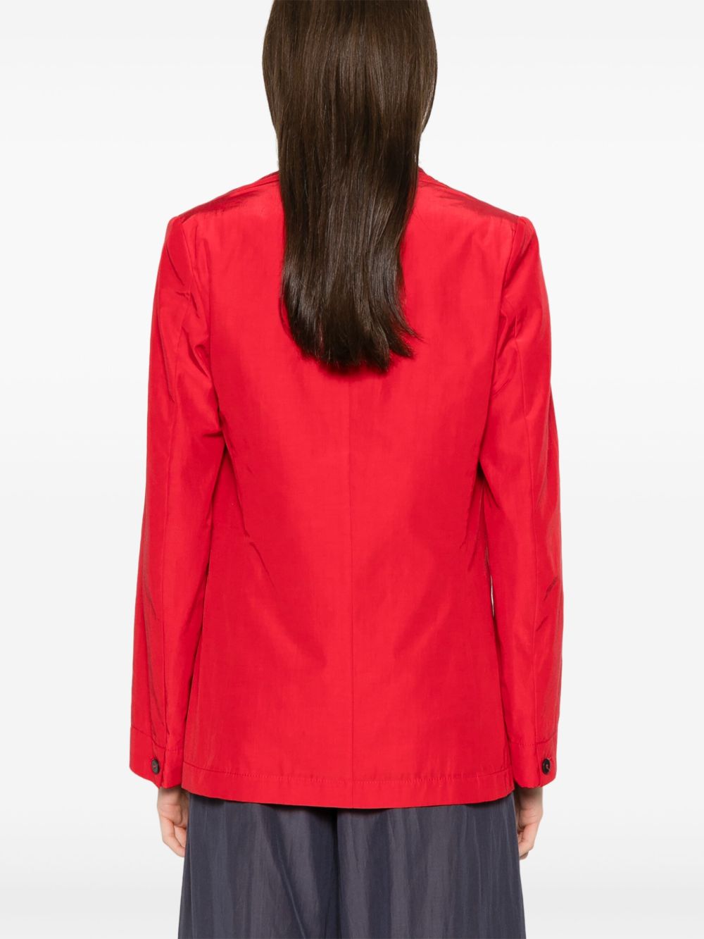 Forte Forte Taffeta Single Breasted Jacket In Red
