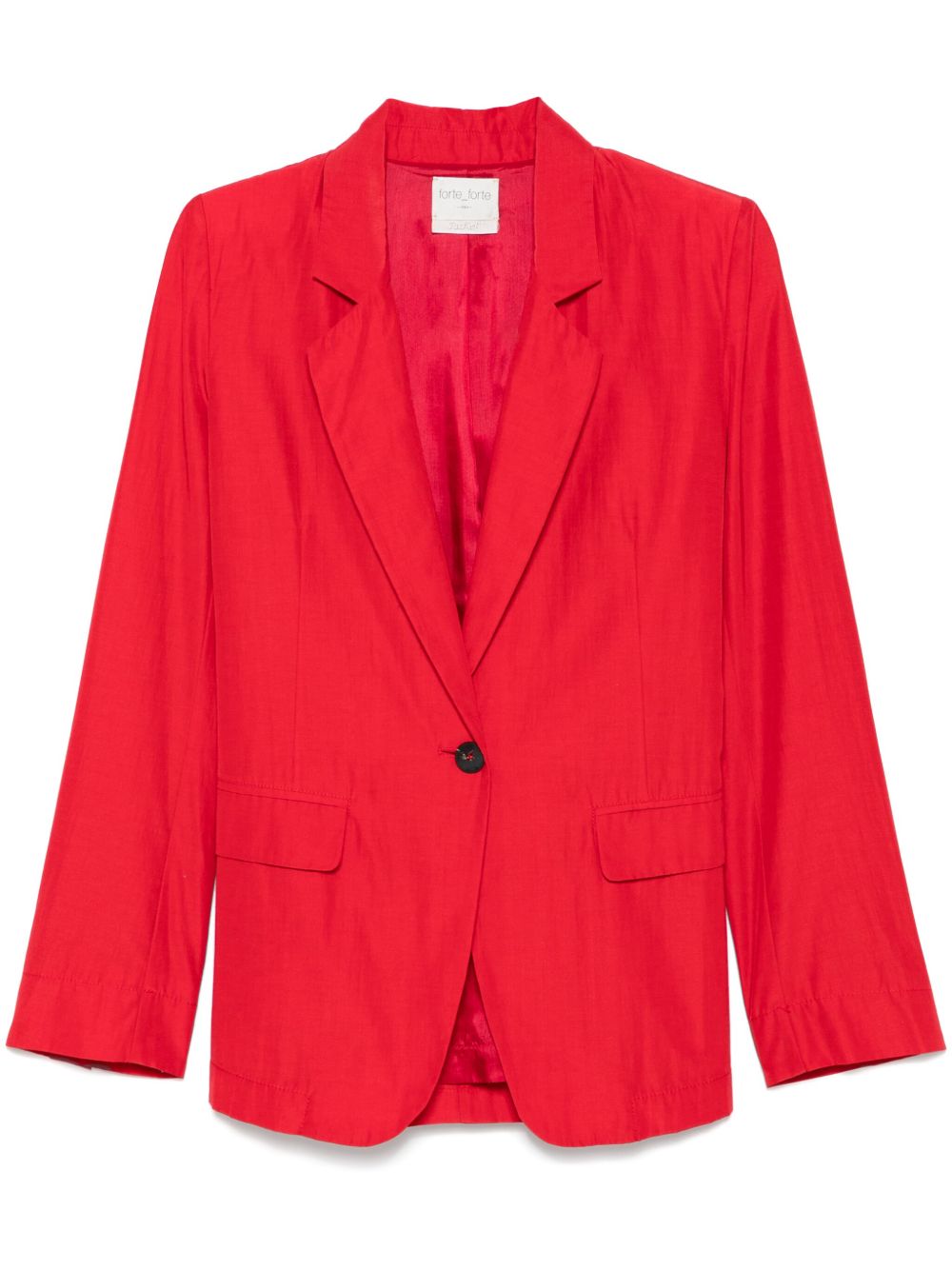 Forte Forte Taffeta Single Breasted Jacket In Red