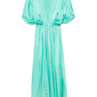 Forte Forte Turquiose Elegant Half–sleeve Midi Dress