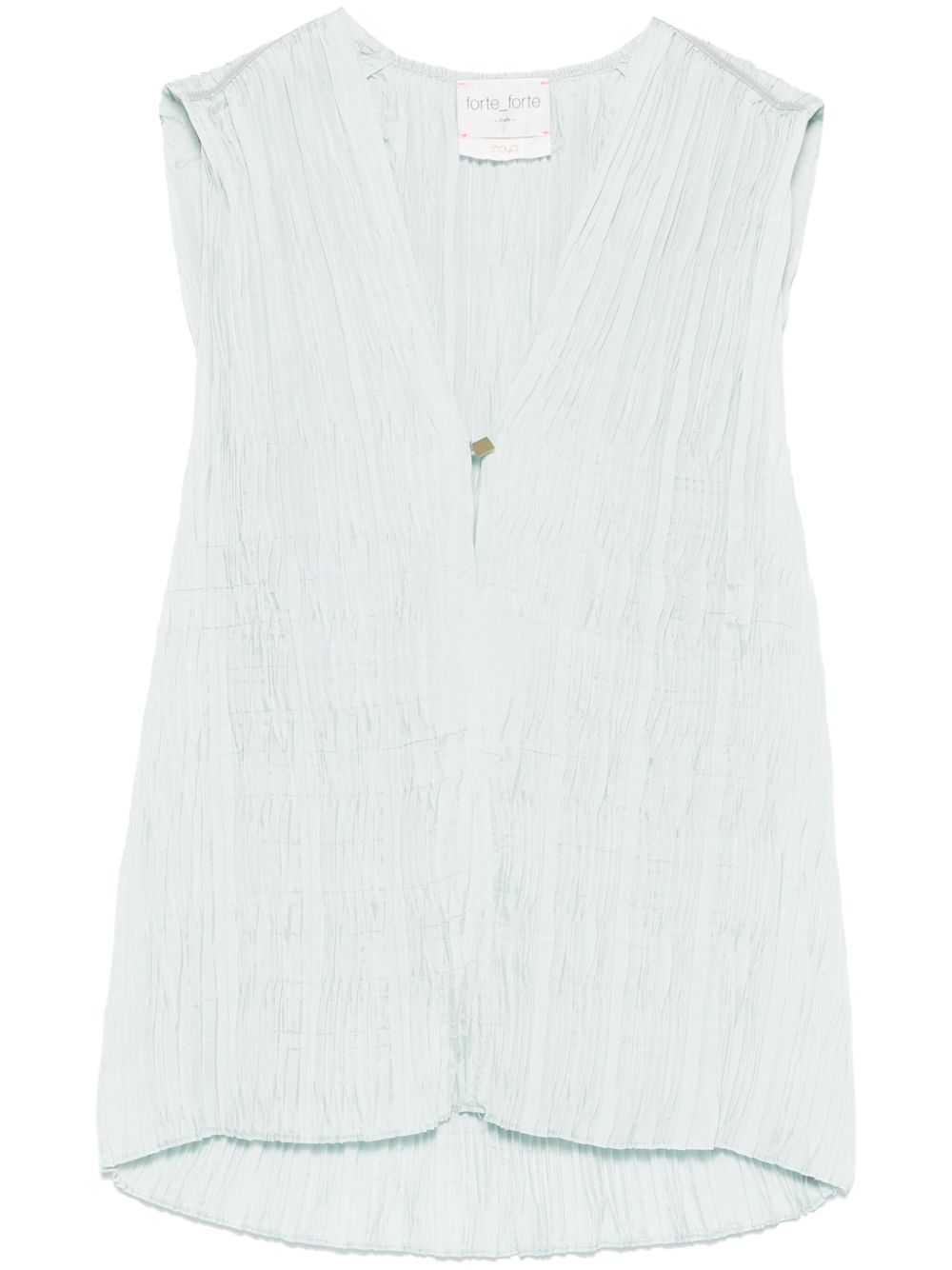 Forte Forte Pleated Top Clear Blue