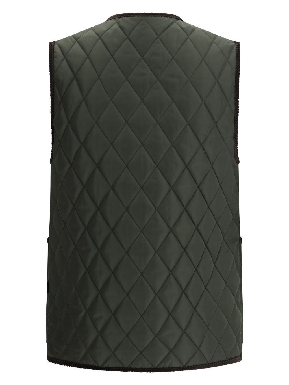 Burberry Green Diamond Quilted Vest