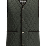 Burberry Green Diamond Quilted Vest