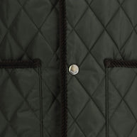 Burberry Green Diamond Quilted Vest
