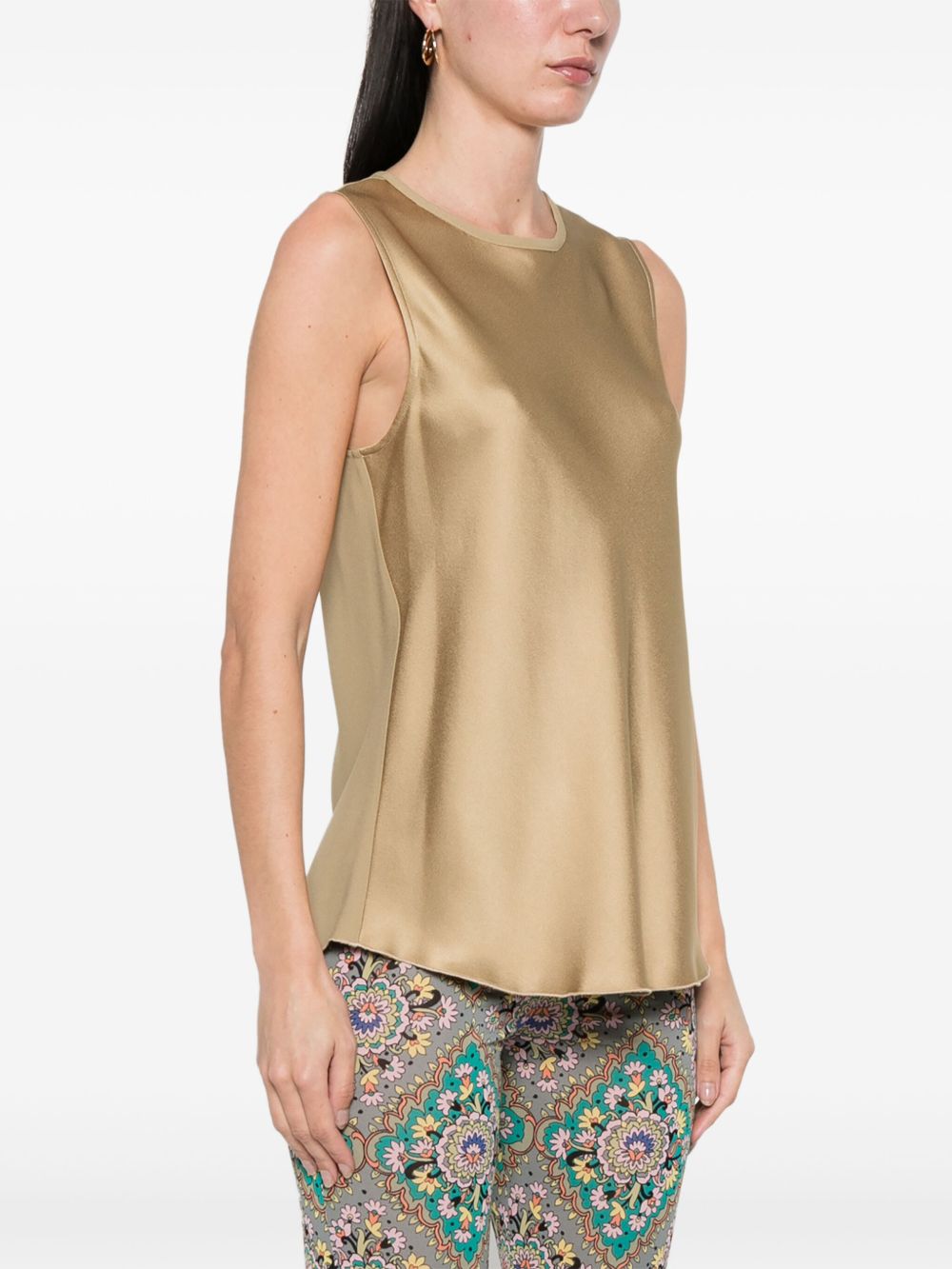 Forte Forte Satin Tank Top Beige