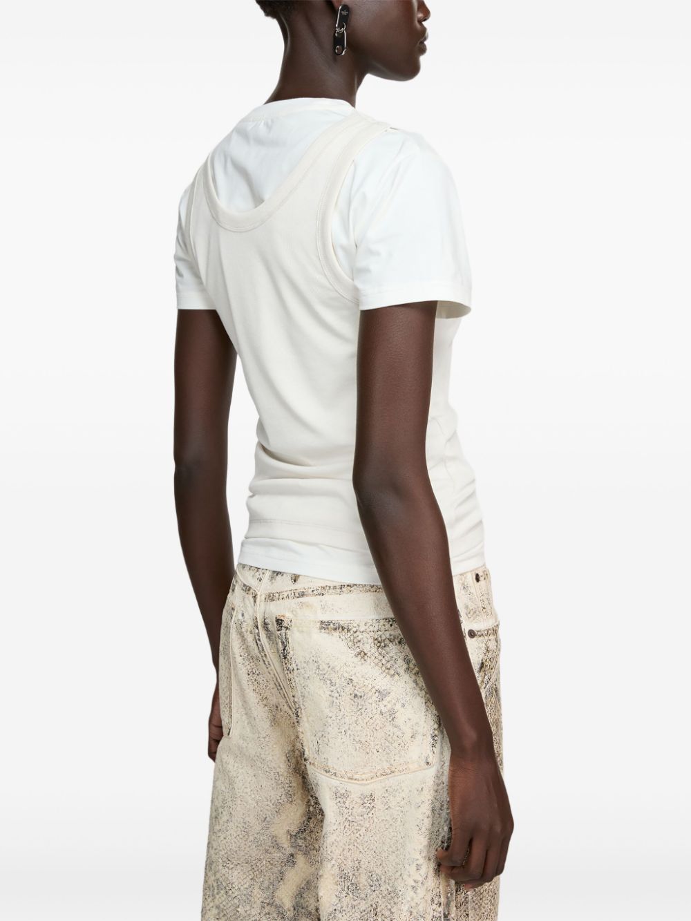 Acne Studios Layered Effect T-shirt White