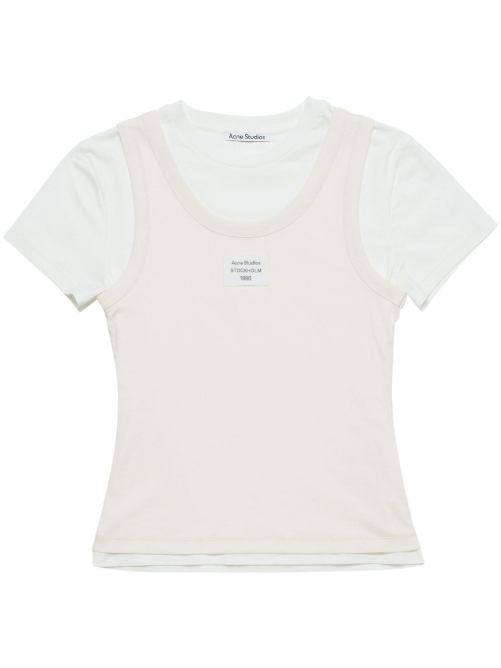 Acne Studios Layered Effect T-shirt White