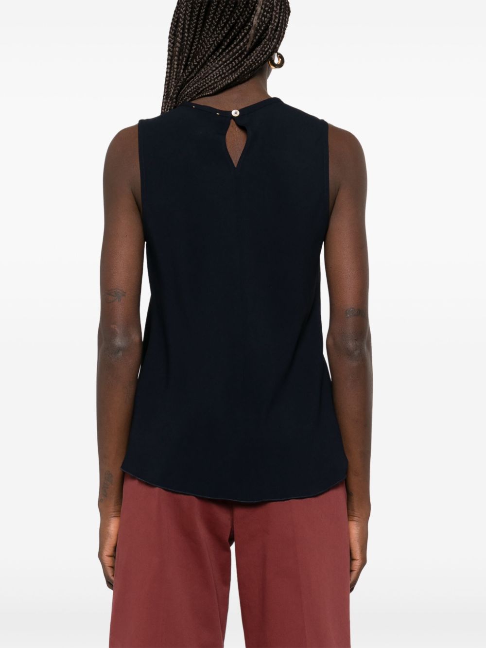 Forte Forte Satin Tank Top Blue