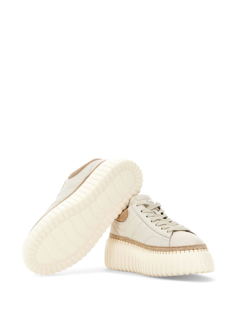 HOGAN PRE H-stripes Sneakers Beige