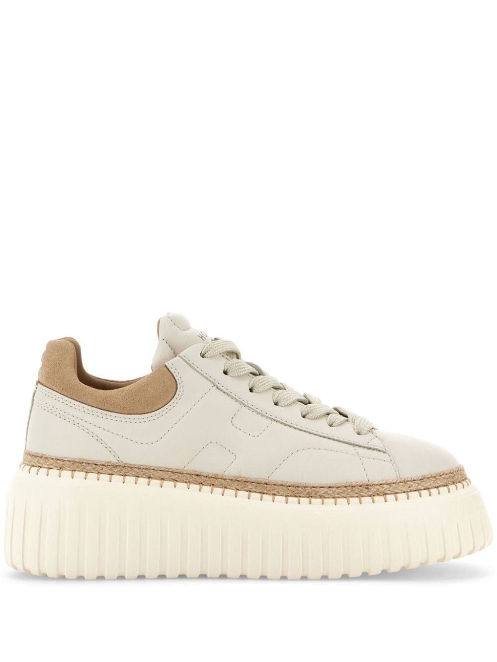 HOGAN PRE H-stripes Sneakers Beige