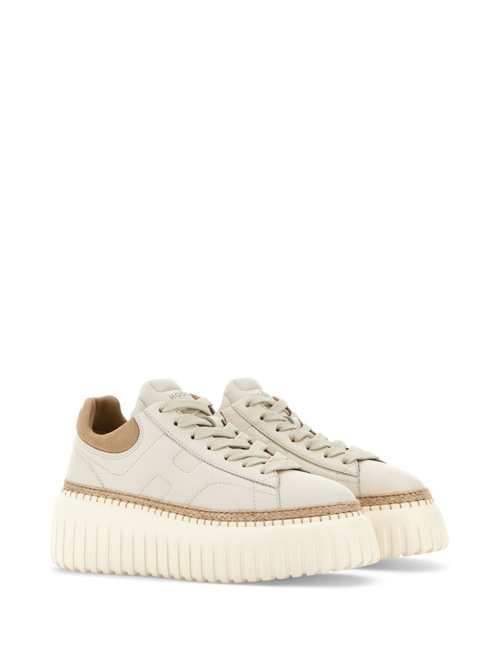 HOGAN PRE H-stripes Sneakers Beige