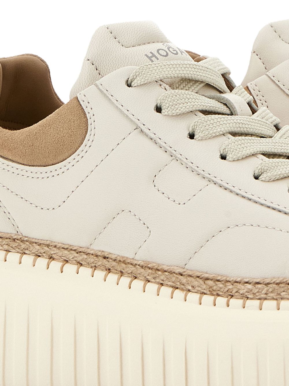 HOGAN PRE H-stripes Sneakers Beige