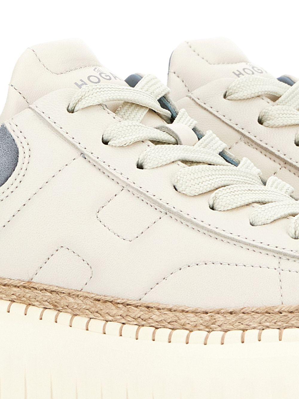 HOGAN PRE H-stripes Sneakers Cream