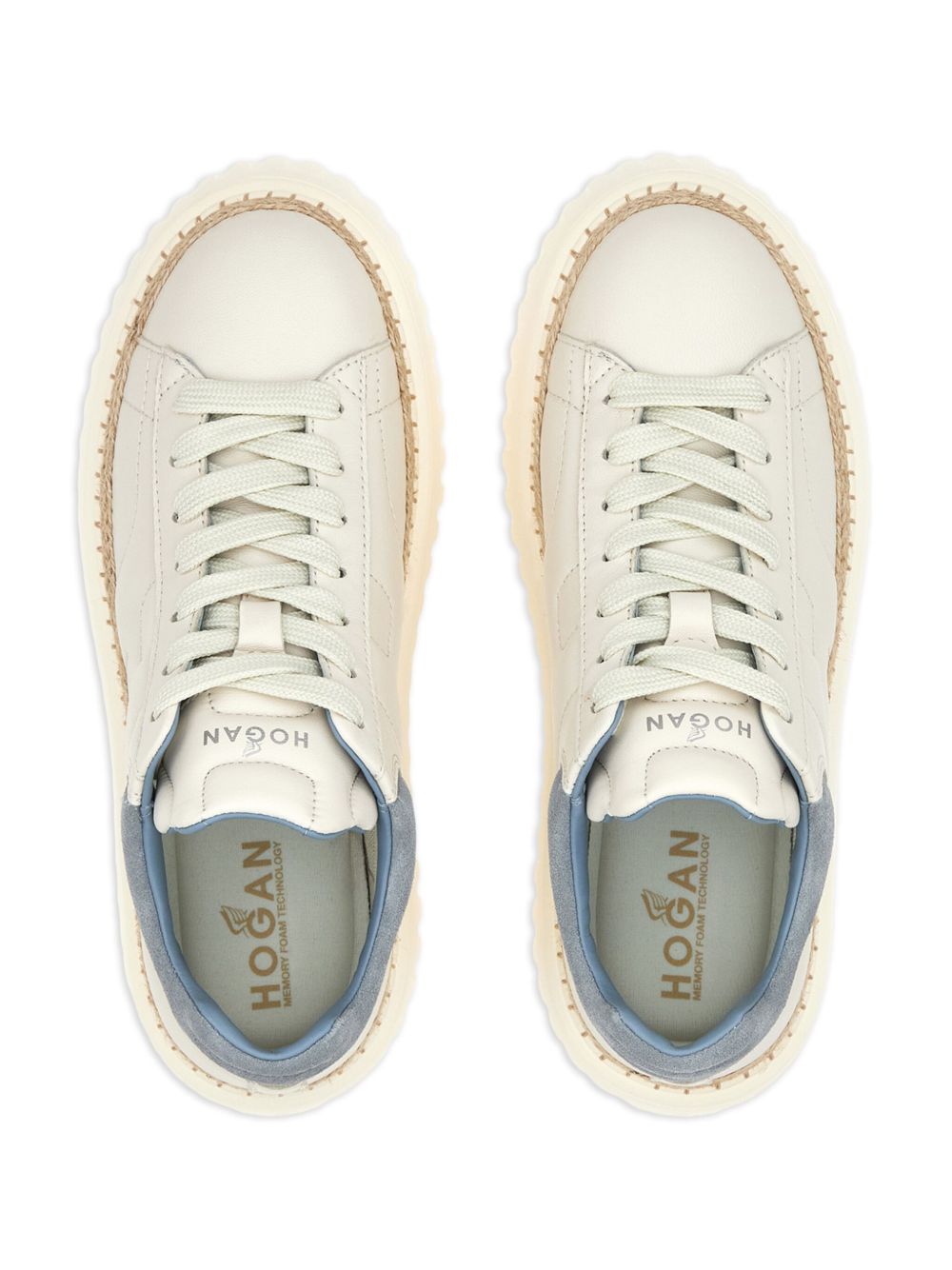 HOGAN PRE H-stripes Sneakers Cream