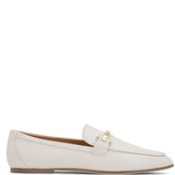 Tod's White Leather Loafers