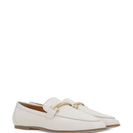Tod's White Leather Loafers
