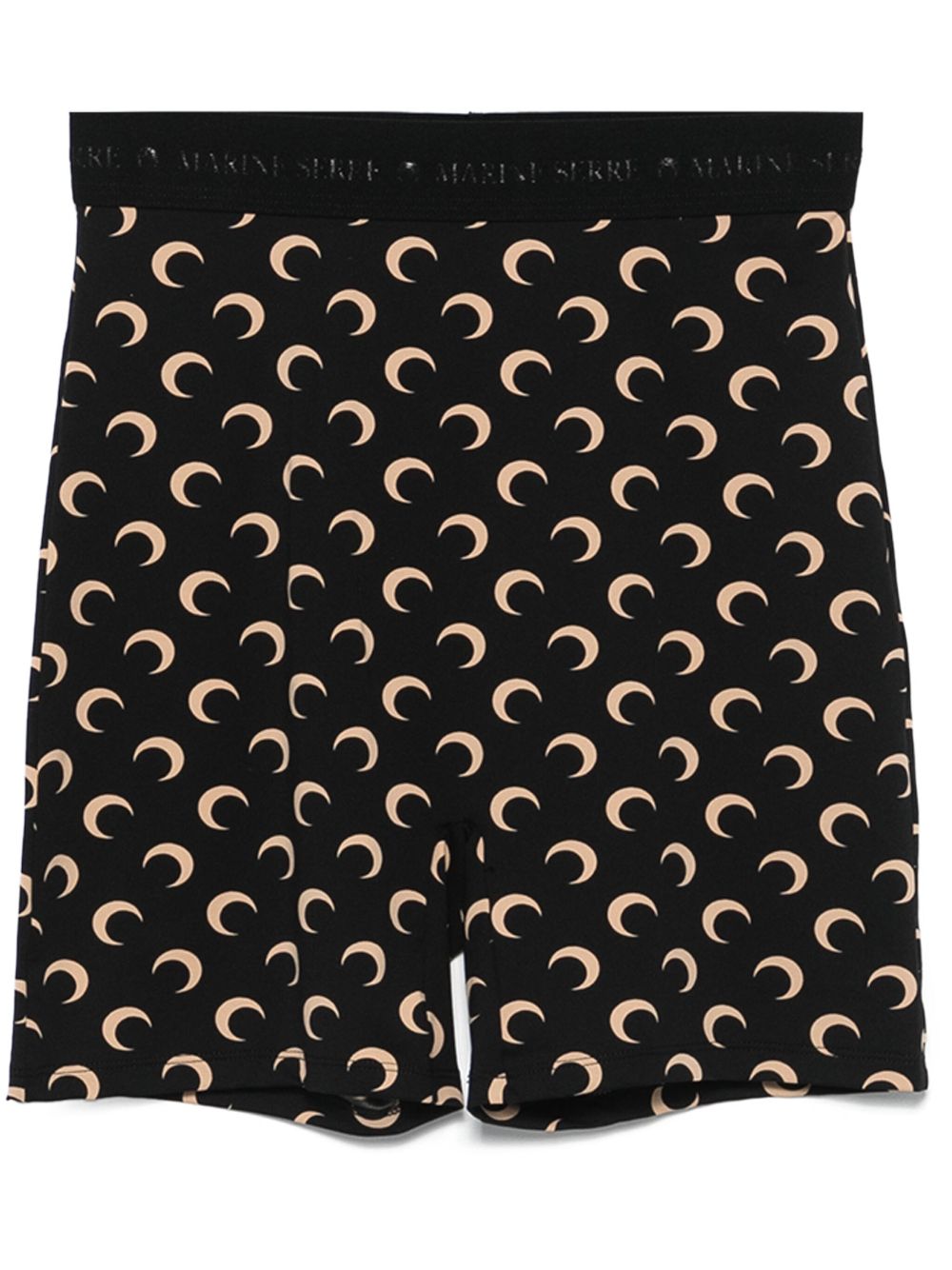 MARINE SERRE Moon Shorts In Black