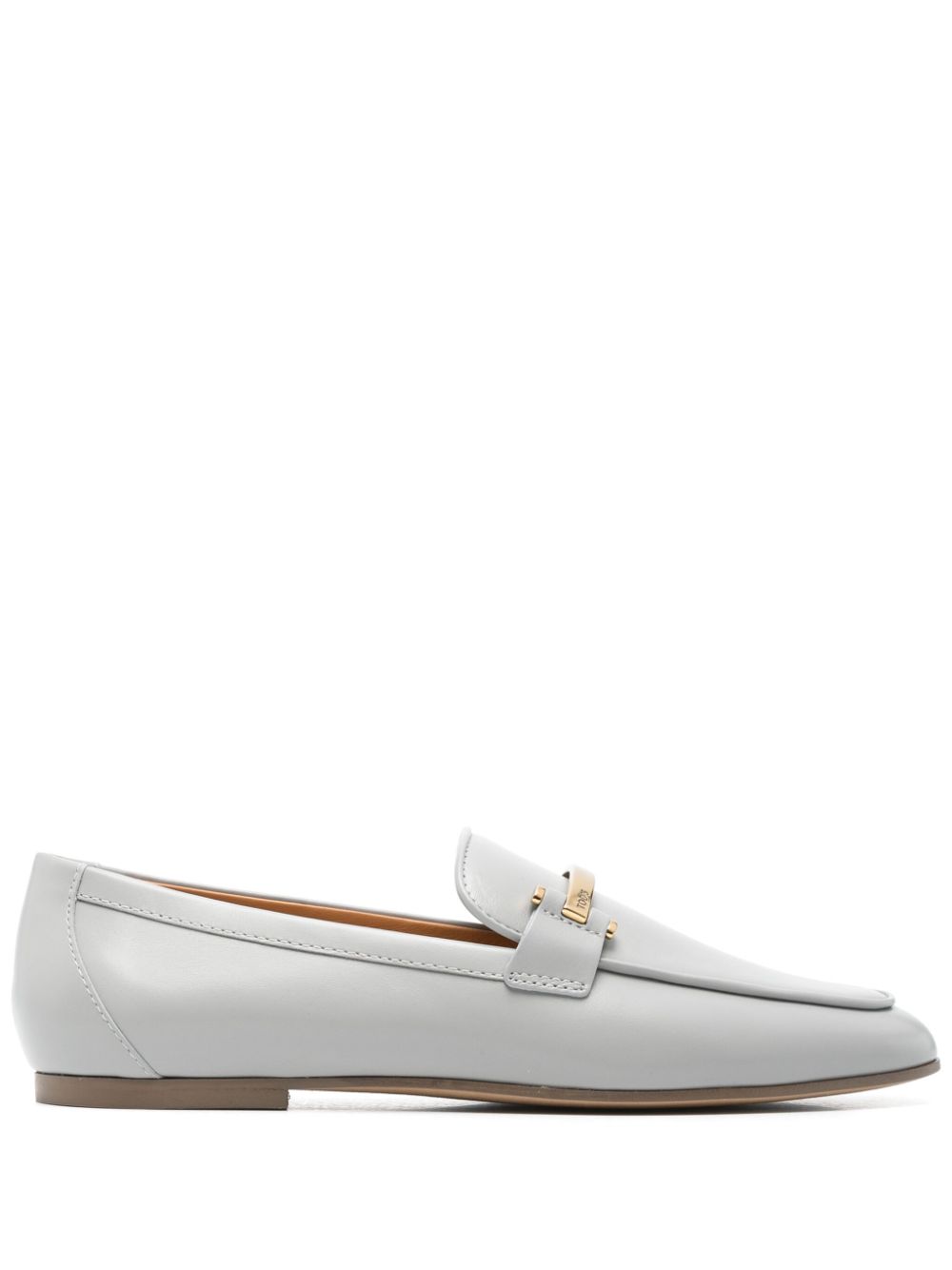 Tod's Grey Leather Loafers