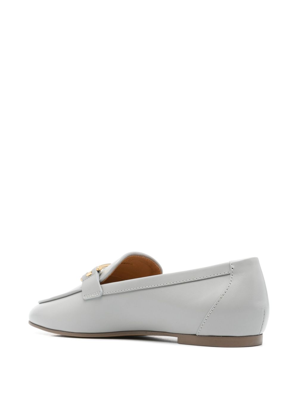 Tod's Grey Leather Loafers