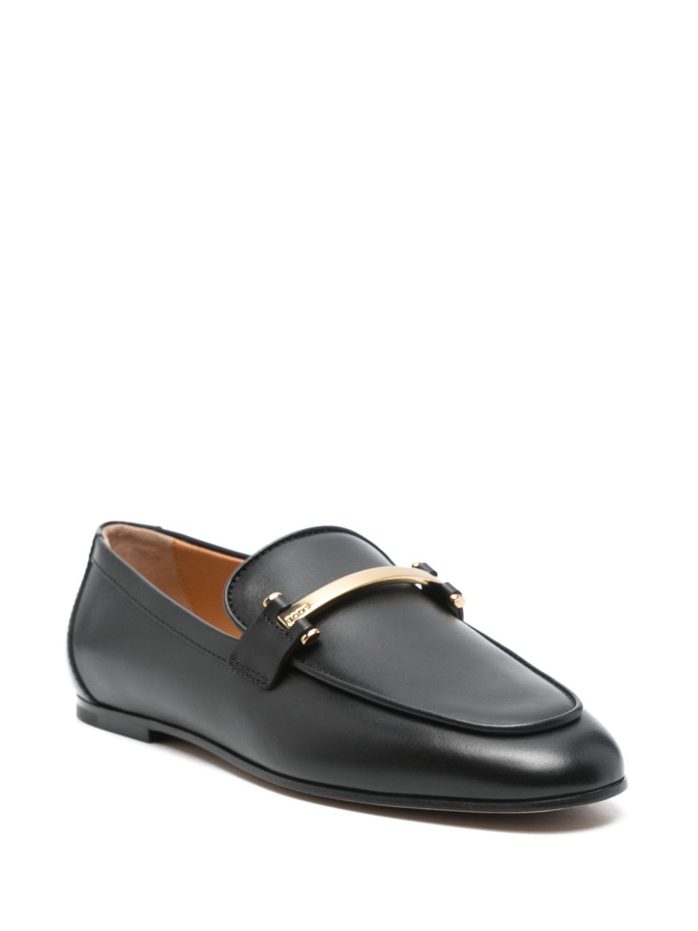 Tod's Black Leather Loafers