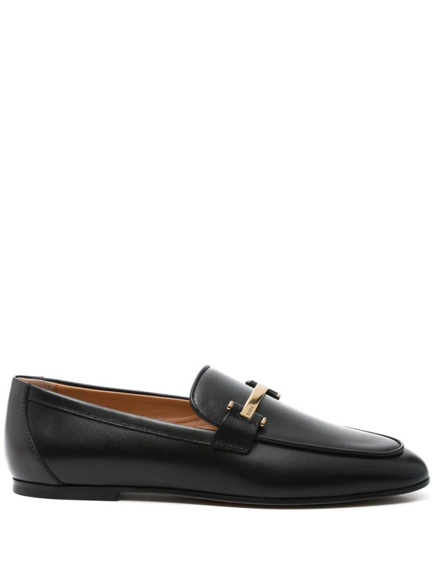 Tod's Black Leather Loafers