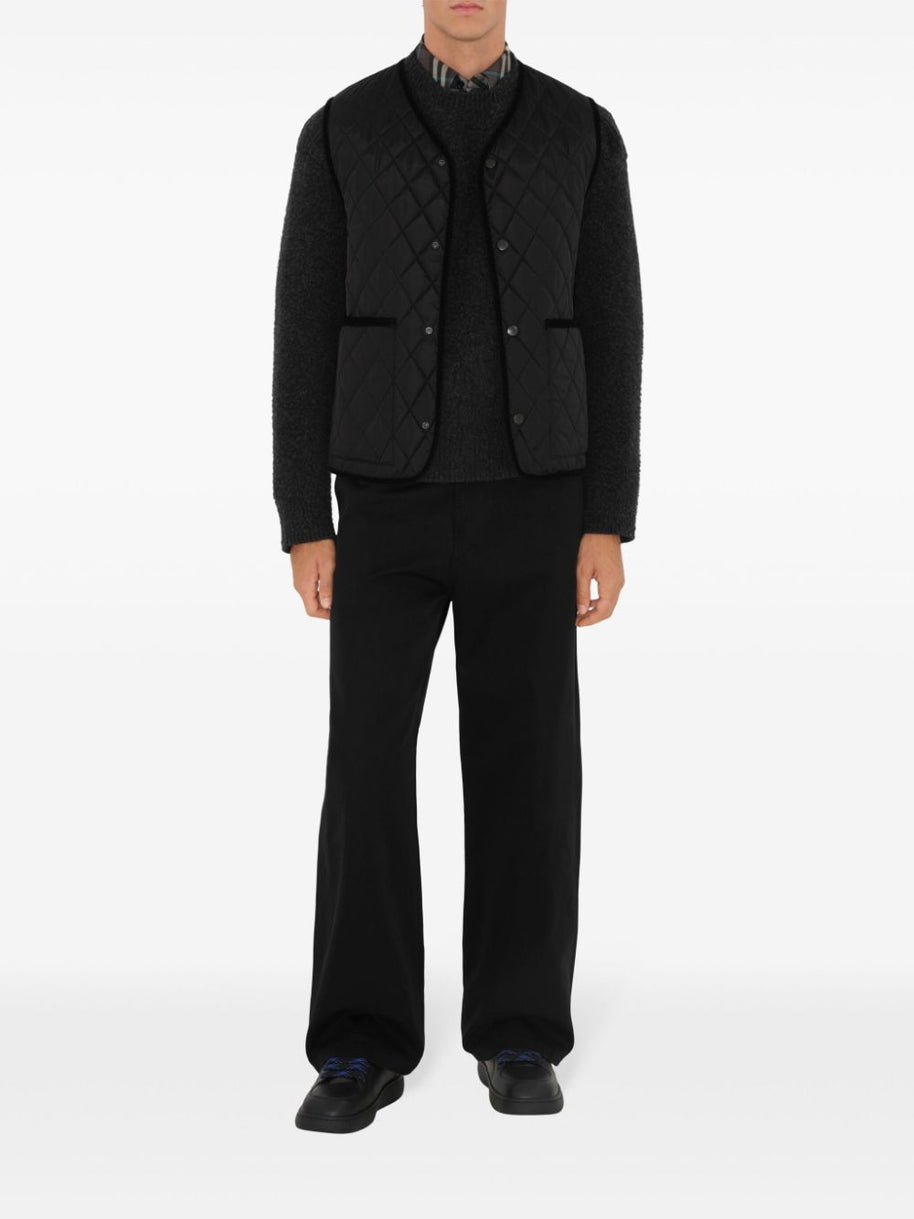 Burberry Black Diamond Quilted Vest