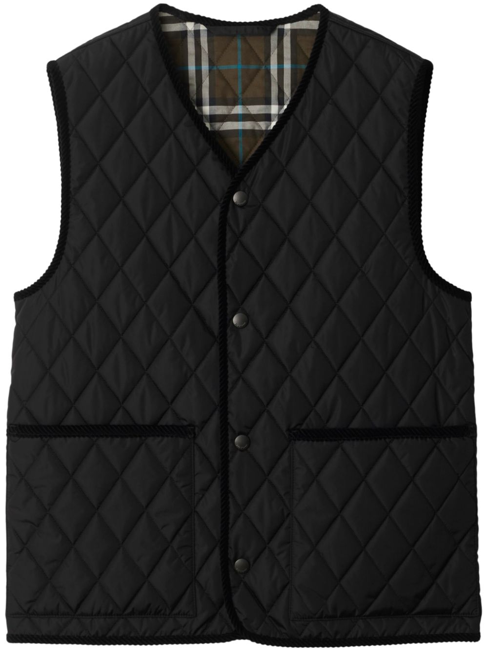 Burberry Black Diamond Quilted Vest