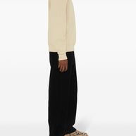 Burberry Beige Check Patch Sweatshirt