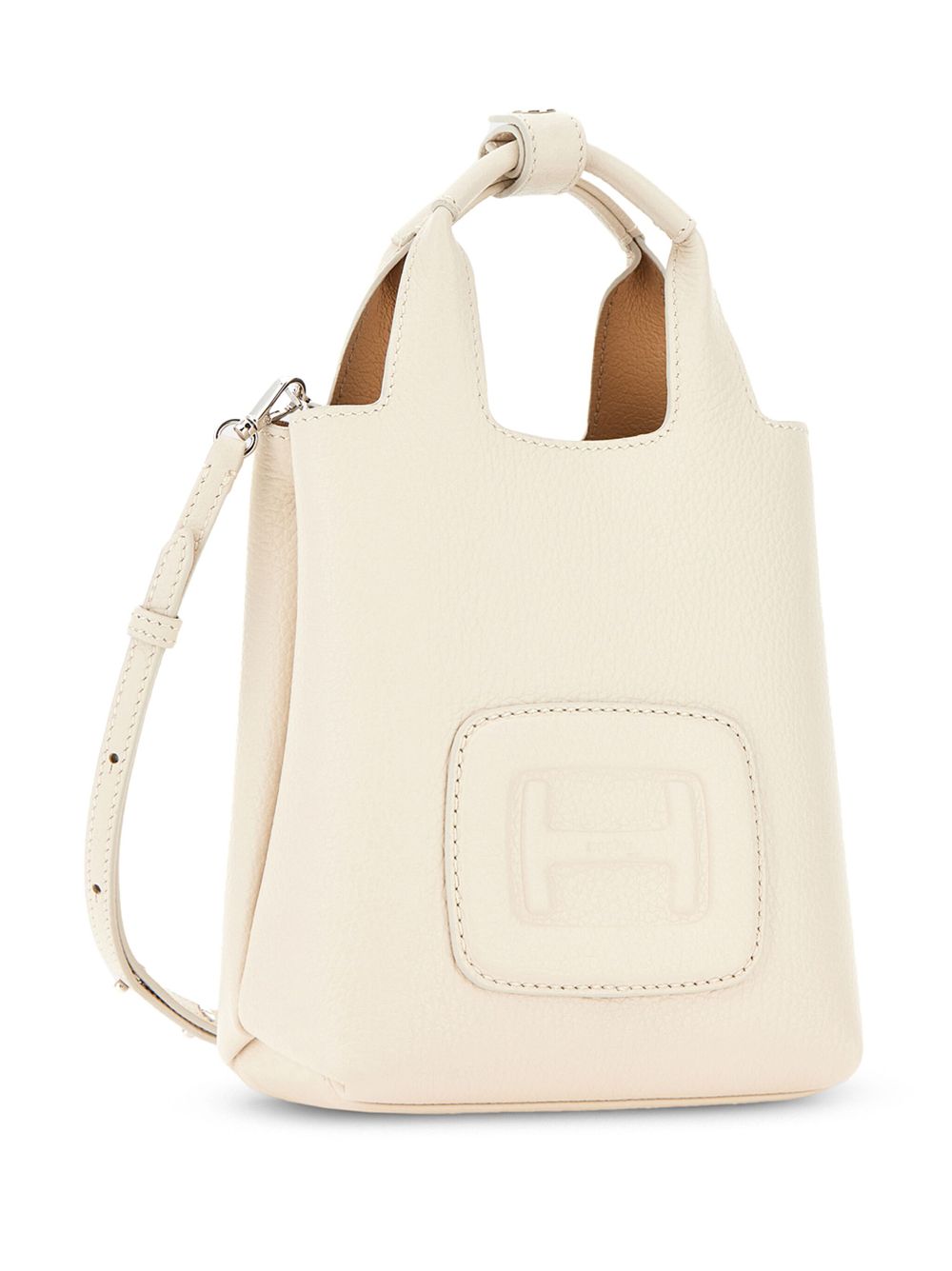 HOGAN PRE Ivory Mini H-Bag With Shoulder Strap