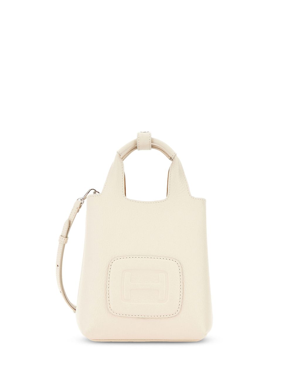 HOGAN PRE Ivory Mini H-Bag With Shoulder Strap