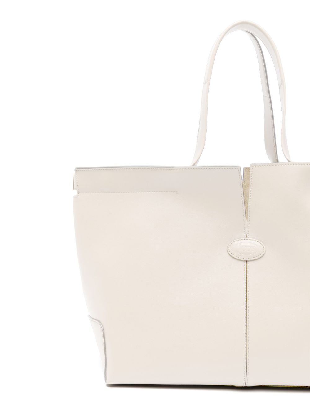 Tod's White Tod's Di Bag Folio Tote Bag