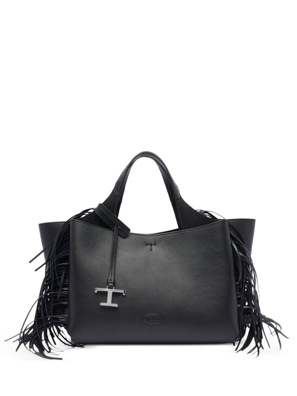 Tod's Mini Bag With Fringe Detail Black