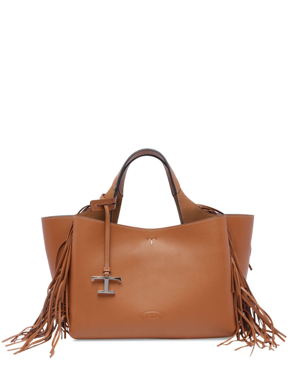 Tod's Mini Bag With Fringe Detail Brown