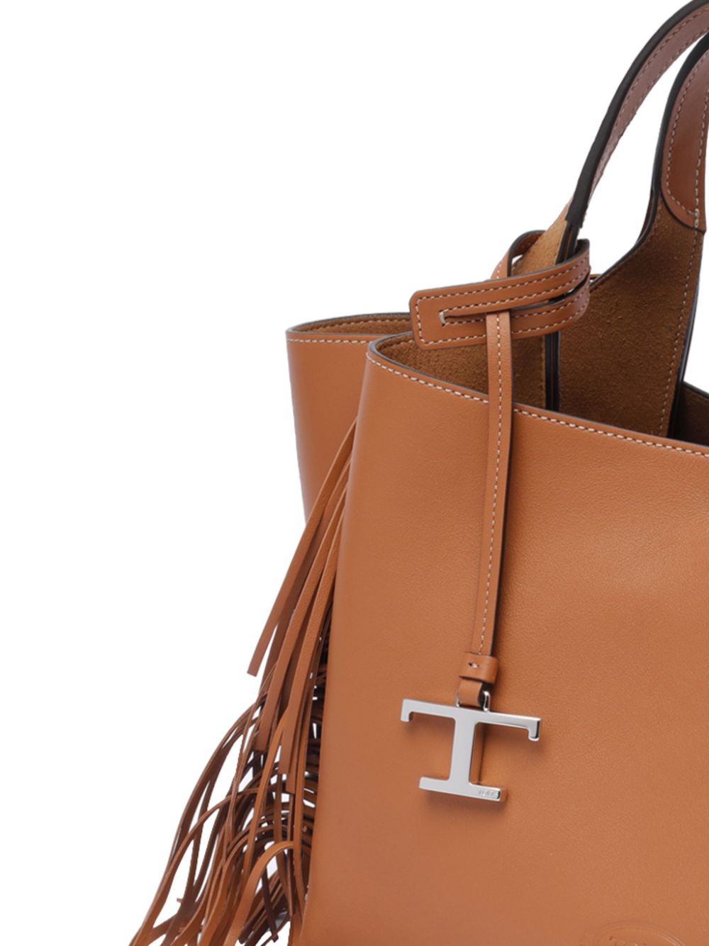 Tod's Mini Bag With Fringe Detail Brown